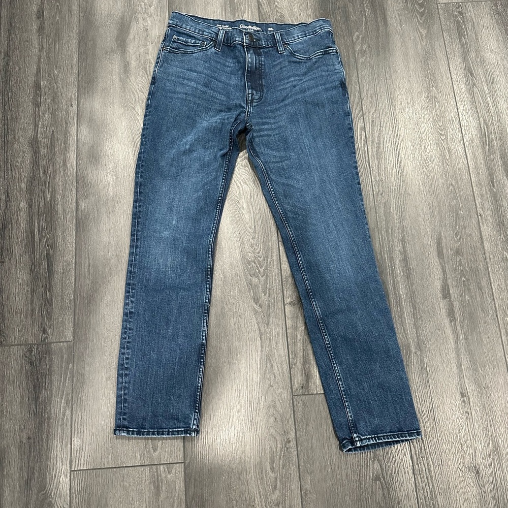 Goodfellow & Co Jeans Size 34W x 32L Slim Fit Dark Blue